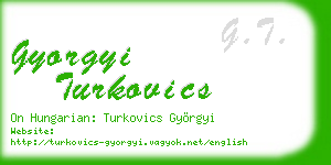 gyorgyi turkovics business card